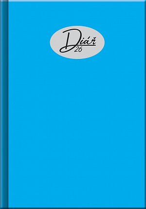 Denní diář 2026 - COLORS modrý (A5)