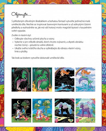 Náhled Vyškrabávací obrázky: Magické bytosti, 1.  vydání