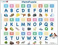 Puzzle MAXI - Memo abeceda malá, velká, obrázky/52 dílků