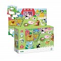 Dodo Puzzle s tříděním obrázků Farma 18 dílků