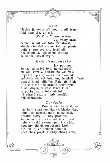 Náhled Král Lear, 1.  vydání