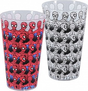 Spiderman sklenice měnící