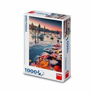 Puzzle Labutě na Vltavě 1000 dílků