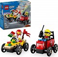 LEGO® City 60458 Závodní balíček: Rozvoz pizzy vs. hasičské auto
