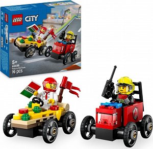 LEGO® City 60458 Závodní balíček: Rozvoz pizzy vs. hasičské auto