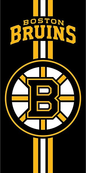 Froté osuška NHL Boston Bruins Prestige Black 70x140 cm