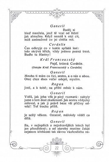 Náhled Král Lear, 1.  vydání