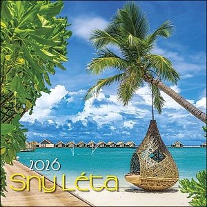 Kalendář 2026 Sny léta, nástěnný, 33 x 33 cm