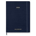 Diář Moleskine Essential 2026 - měkké desky, XXL, týdenní, vertikální, modrý