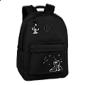 Colorino batoh Scout, Stitch, 17\", 3 kapsy, černý se stříbrným potiskem