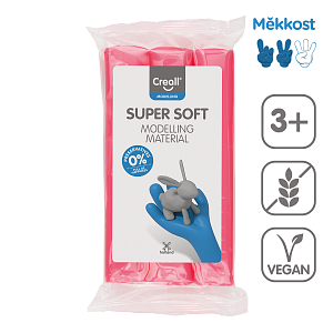 Creall modelovací hmota Super soft, 500 g, růžová