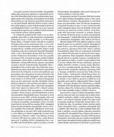 Náhled Encyklopedie olympioniků: Čeští a českoslovenští sportovci na olympijských hrách