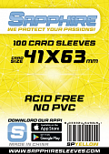 Sapphire Yellow - 100x Mini American (41x63mm)