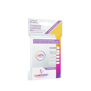 Gamegenic: Boardgames Sleeves MATTE Standard European 62x94 mm
