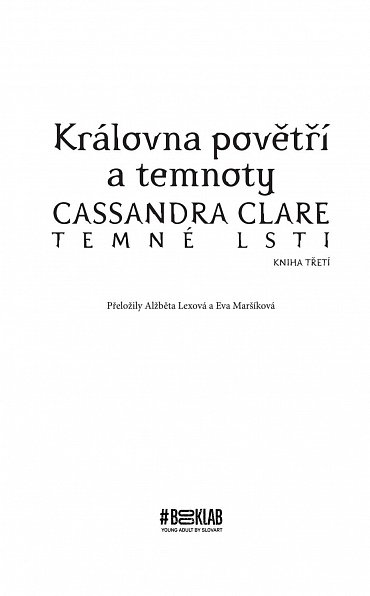 Náhled Královna povětří a temnoty - Temné lsti 3