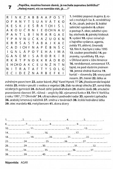 Náhled Křížovky + čtyřsměrky