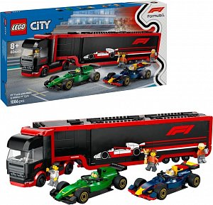 LEGO® City 60445 Kamion F1® s vozy F1® RB20 a AMR24