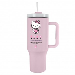 Hello Kitty cestovní hrnek s brčkem