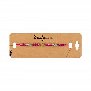 Náramek - Růžové srdíčko