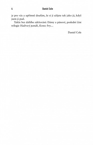 Náhled Konec hry, 1.  vydání