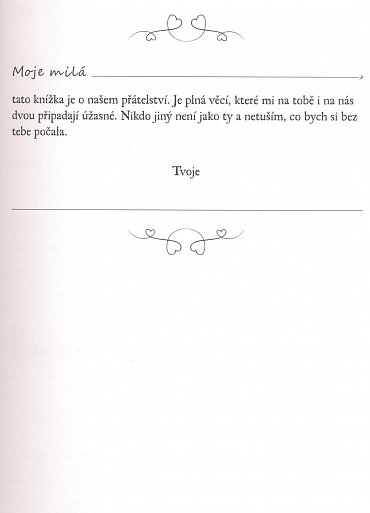 Náhled Pro nejlepší kamarádku - Originální vyznání, které můžete vyplnit a darovat