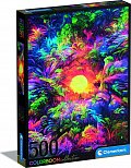 Puzzle Psychedelic Jungle Sunrise 500 dílků