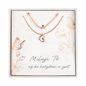 Dvojitý náhrdelník - Miluji Tě
