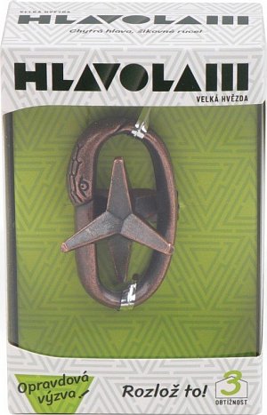 Kovový hlavolam - Velká hvězda
