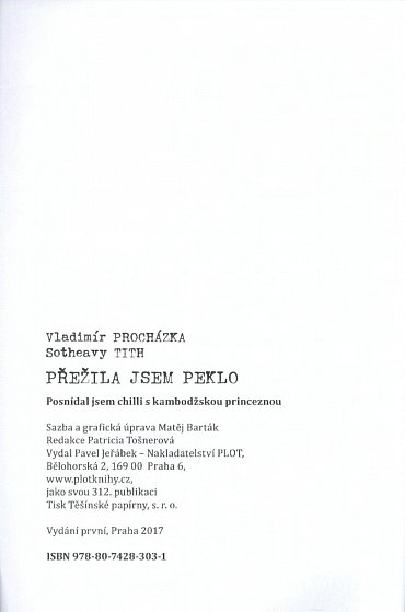 Náhled Přežila jsem peklo čili Posnídal jsem chilli s kambodžskou princeznou