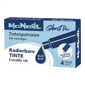 Colorino bombičková náplň do gumovatelného pera, 4 × 24 ks, modrá náplň, krabička