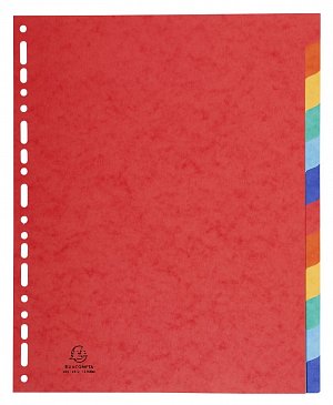 Exacompta rozlišovač, A4 maxi, prešpán, mix barev