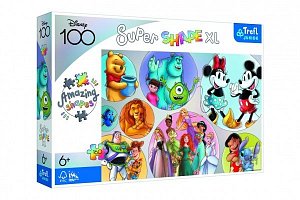 Trefl Puzzle Super Shape XL Disneyho barevný svět 160 dílků