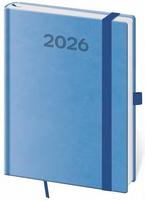 Diář 2026 denní B6 Print Pop - světle modrá