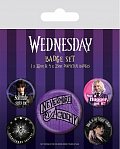 Wednesday - set odznaků