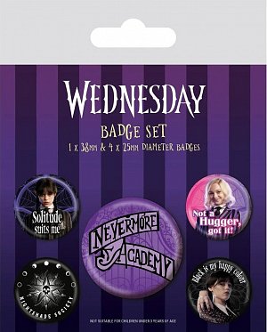 Wednesday - set odznaků