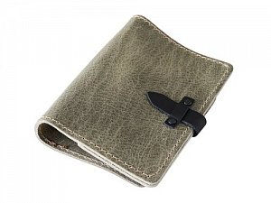 Kožený diář A6 - šedý