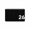 Diář 2026 týdenní na šířku, černý