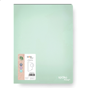 Spoko ReLeaf kroužkový pořadač, 4RO, 35 mm, A4, PP, SoftTouch, zelený