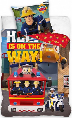 Povlečení do postýlky Požárník Sam Pomoc je na Cestě