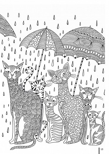 Náhled Kočičí 3D omalovánky