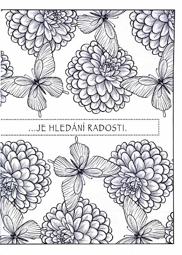 Náhled Láska, radost, štěstí - Omalovánky pro dospělé