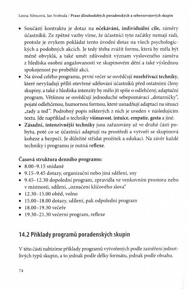 Náhled Praxe dlouhodobých poradenských a seberozvojových