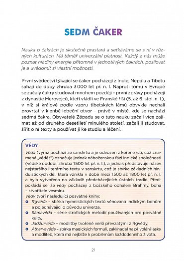 Náhled Vnitřní energie 7 čaker s mapami energetických meridiánů - Vesmírná harmonie, pět elementů, naslouchání vlastnímu tělu