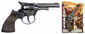 Revolver kovbojský stříbrný kovový