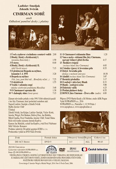 Náhled Divadlo Járy Cimrmana - Cimrman sobě aneb odhalení pamětní desky z platiny - DVD