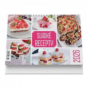 Stolní kalendář Sladké recepty 2026