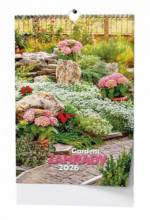 Zahrady 2026 - nástěnný kalendář