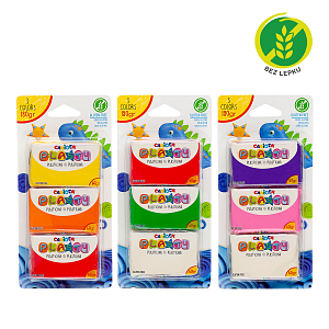 Carioca plastelína, 3 × 60 g, mix barev