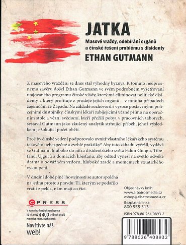 Náhled Jatka - Masové vraždy, odebírání orgánů a čínské řešení problému s disidenty