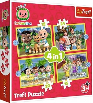 Puzzle Cocomelon: Seznamte se/4v1 (12,15